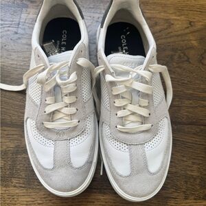 Cole Haan Men's White and Light Gray Sneakers